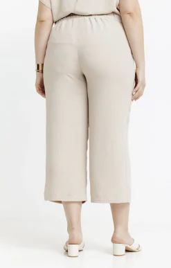 Toscane Boutique Pantacourt fluide ceinture macramé| Pantalons