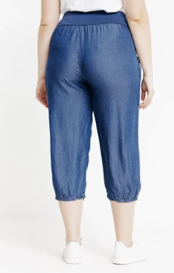 Toscane Boutique Pantacourt large détail poche| Pantalons