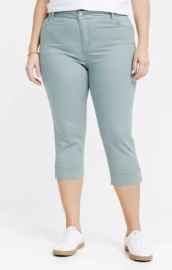 Toscane Boutique Pantacourt superstretch détail rivet| Pantalons