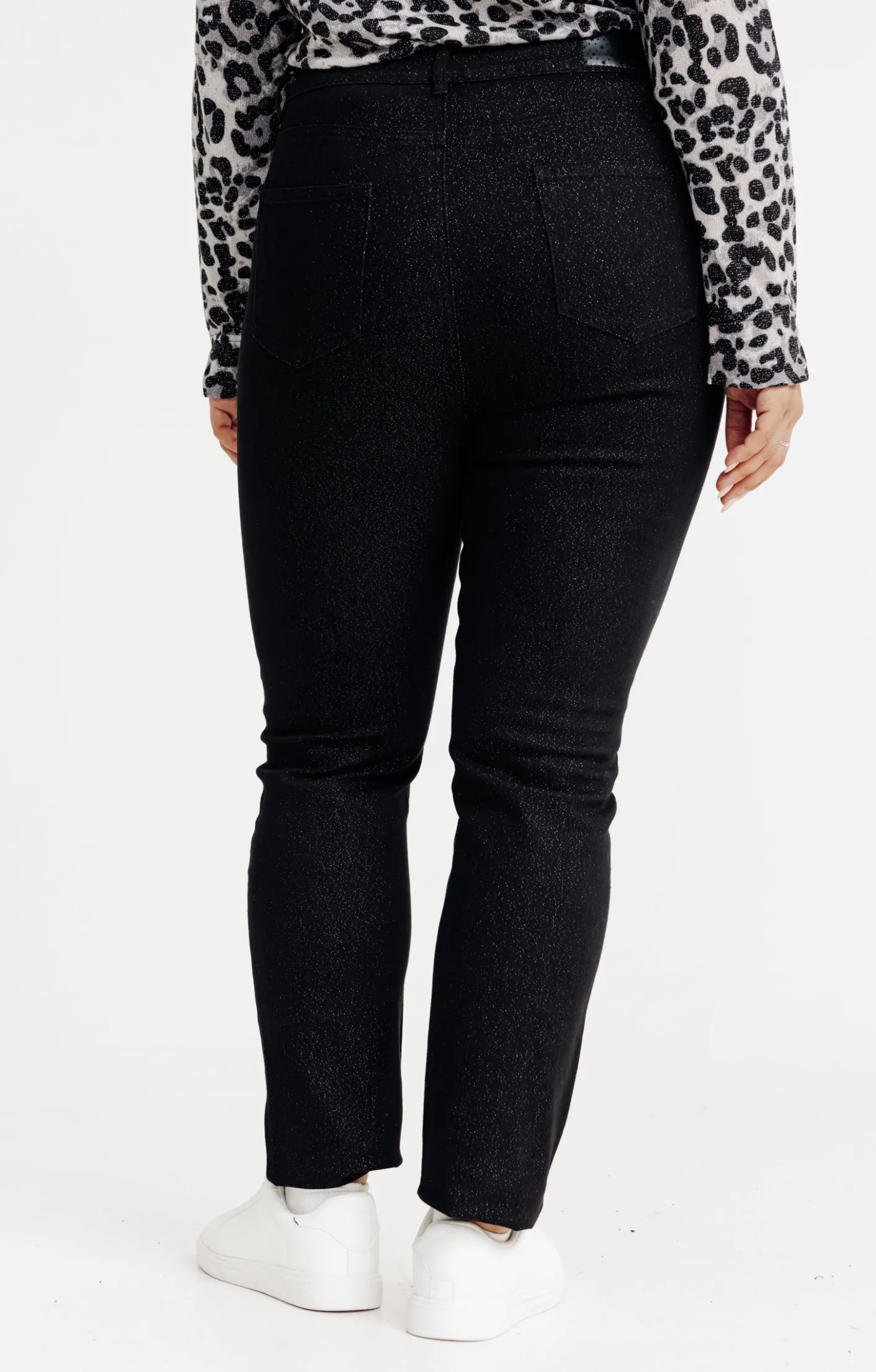 Toscane Boutique Pantalon 5 poches brillant| Pantalons