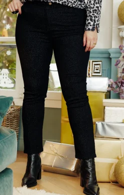 Toscane Boutique Pantalon 5 poches brillant| Pantalons