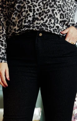 Toscane Boutique Pantalon 5 poches brillant| Pantalons