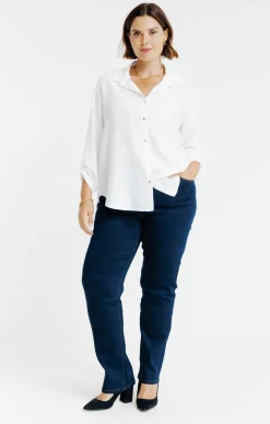 Toscane Boutique Pantalon 5 poches denim| Pantalons