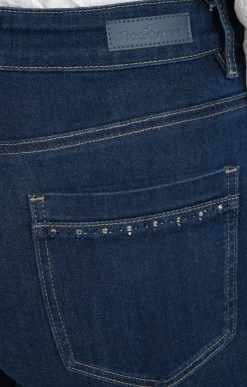 Toscane Boutique Pantalon 5 poches droit en denim| Pantalons
