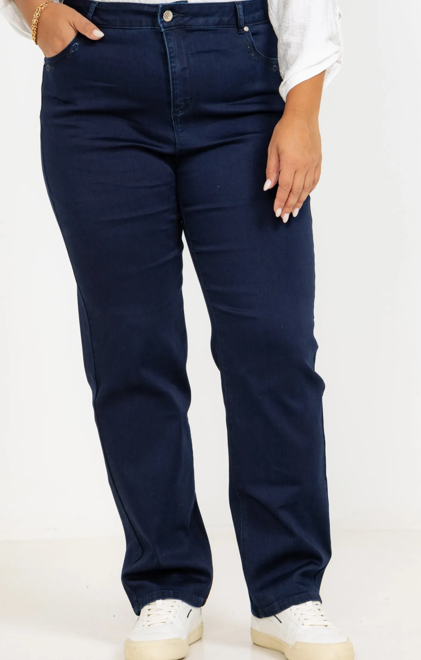 Toscane Boutique Pantalon 5 poches uni| Pantalons