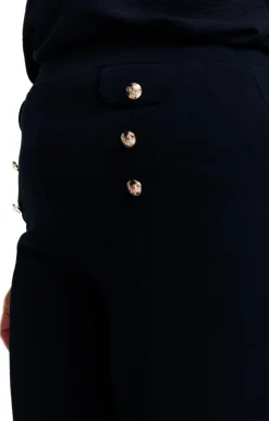 Toscane Boutique Pantalon chic à boutons| Pantalons