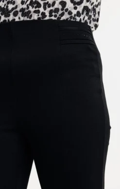 Toscane Boutique Pantalon de ville coupe droite en maille| Pantalons
