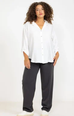 Toscane Boutique Pantalon droit avec boutons| Pantalons