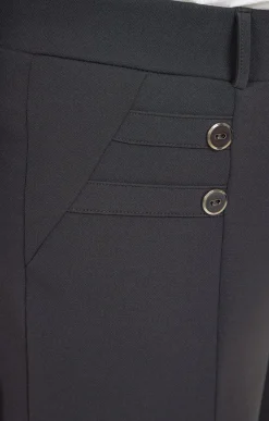Toscane Boutique Pantalon droit avec boutons| Pantalons