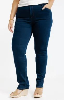 Toscane Boutique Pantalon droit denim| Pantalons