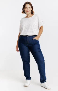Toscane Boutique Pantalon droit denim| Pantalons