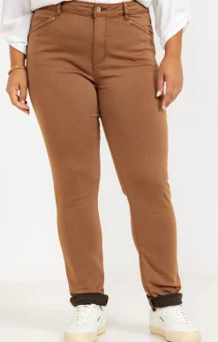 Toscane Boutique Pantalon droit effet satin| Pantalons