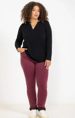Toscane Boutique Pantalon droit effet satin| Pantalons