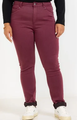 Toscane Boutique Pantalon droit effet satin| Pantalons
