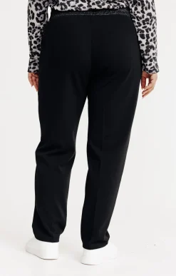 Toscane Boutique Pantalon droit forme jogging brillant| Pantalons