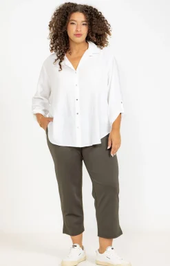 Toscane Boutique Pantalon droit maille épais| Pantalons