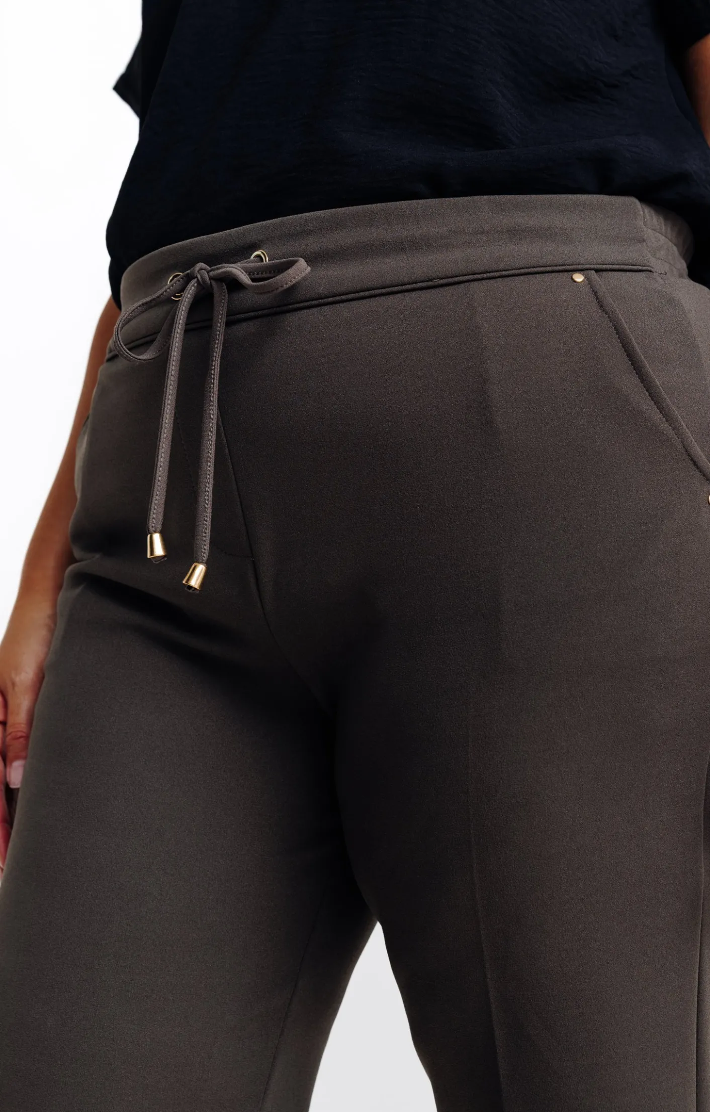 Toscane Boutique Pantalon droit style jogging| Pantalons