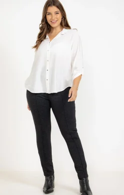 Toscane Boutique Pantalon en maille chinée| Pantalons