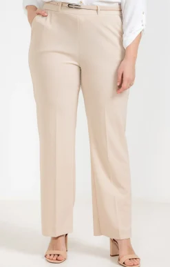 Toscane Boutique Pantalon twill avec ceinture| Pantalons