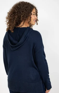 Toscane Boutique Pull à capuche avec détails lurex| Pulls & Cardigans