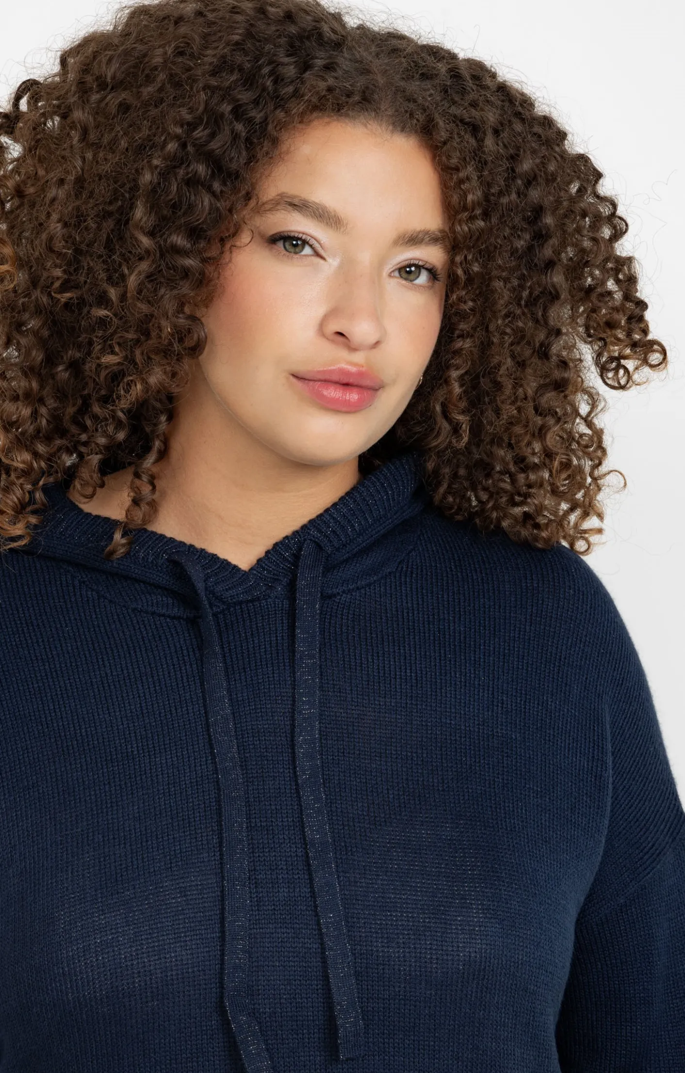 Toscane Boutique Pull à capuche avec détails lurex| Pulls & Cardigans