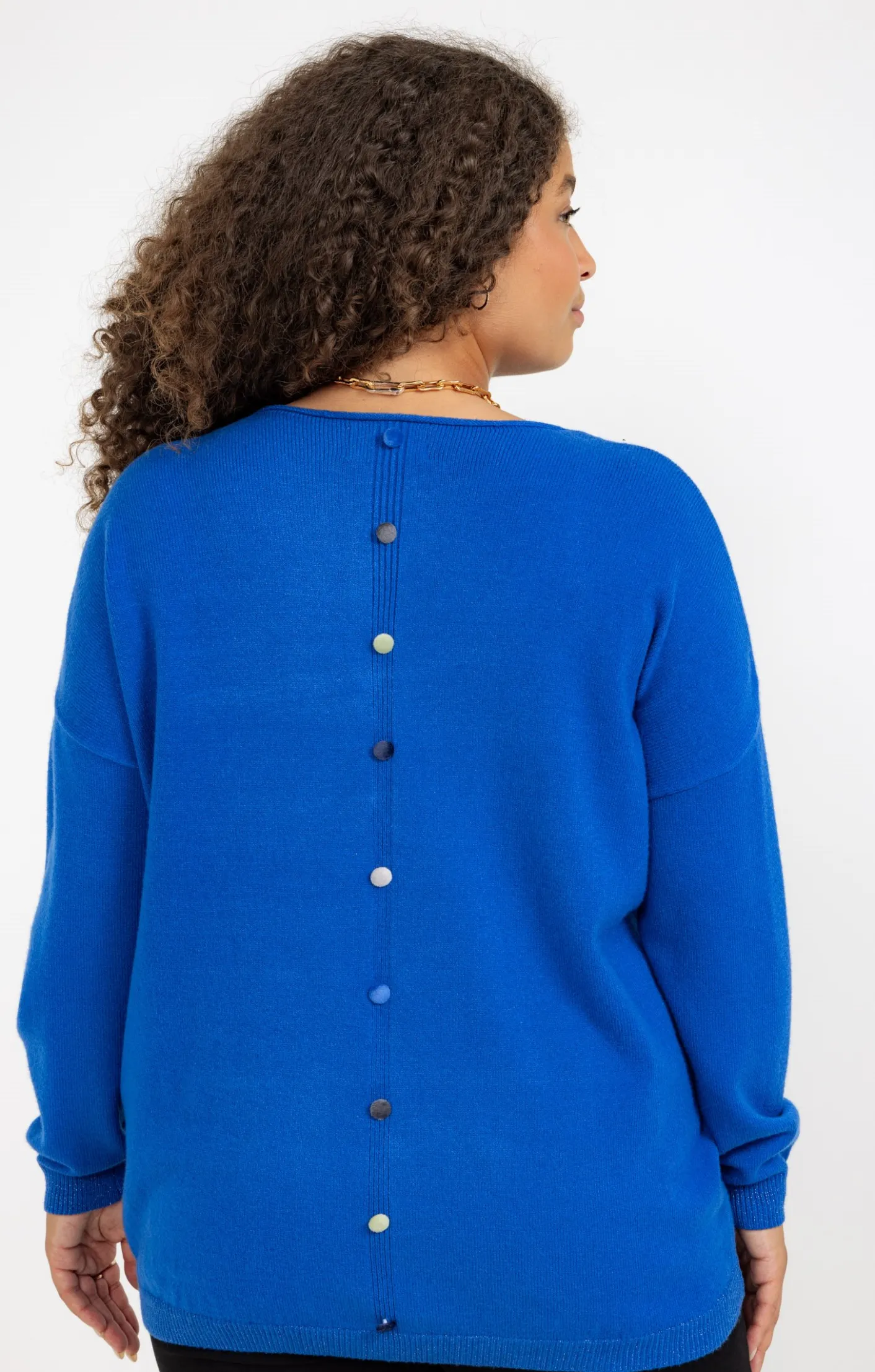 Toscane Boutique Pull avec boutons au dos| Pulls & Cardigans