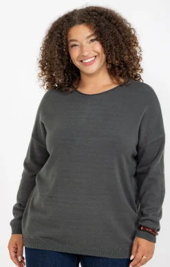 Toscane Boutique Pull avec boutons au dos| Pulls & Cardigans