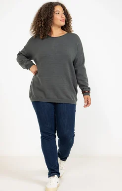 Toscane Boutique Pull avec boutons au dos| Pulls & Cardigans