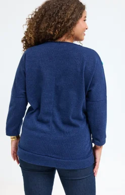 Toscane Boutique Pull avec boutons fantaisies| Pulls & Cardigans