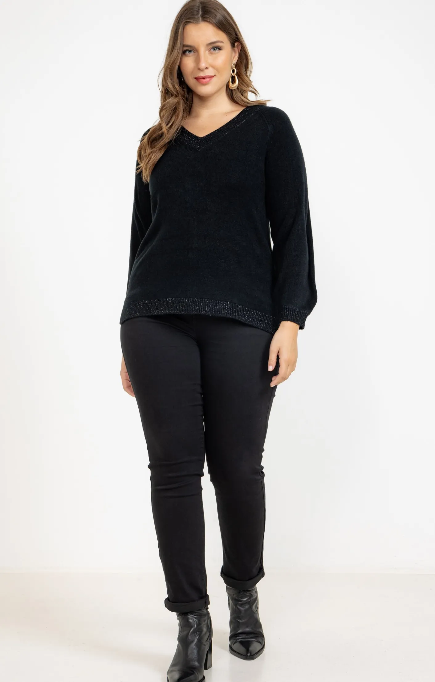 Toscane Boutique Pull avec fil fantaisie| Pulls & Cardigans