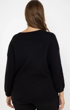 Toscane Boutique Pull avec fleurs| Pulls & Cardigans