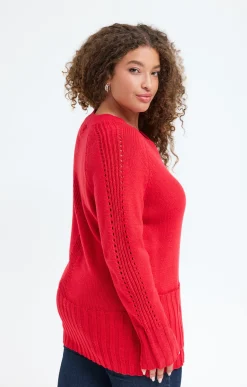 Toscane Boutique Pull col V avec poches| Pulls & Cardigans