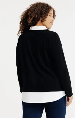 Toscane Boutique Pull 2-en-1 avec collier| Pulls & Cardigans