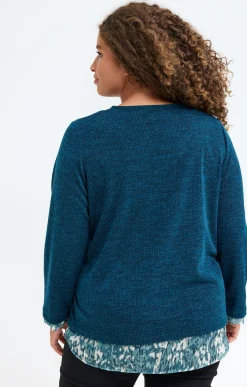 Toscane Boutique Pull 2-en-1 avec collier| Pulls & Cardigans