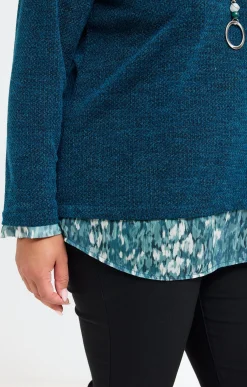Toscane Boutique Pull 2-en-1 avec collier| Pulls & Cardigans