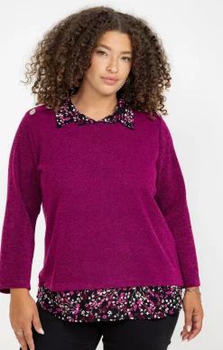Toscane Boutique Pull 2-en-1 avec fil lurex| Pulls & Cardigans