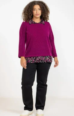 Toscane Boutique Pull 2-en-1 avec fil lurex| Pulls & Cardigans