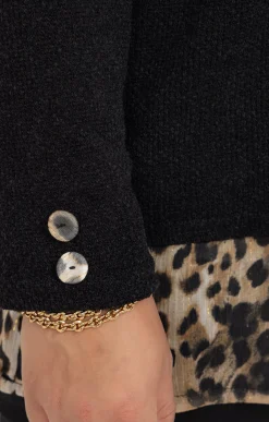 Toscane Boutique Pull 2-en-1 imprimé léopard| Pulls & Cardigans