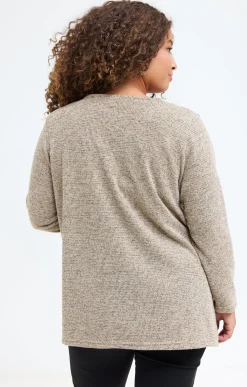 Toscane Boutique Pull en maille brillante et collier| Pulls & Cardigans