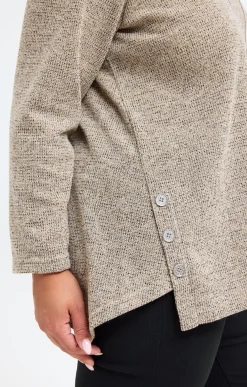 Toscane Boutique Pull en maille brillante et collier| Pulls & Cardigans