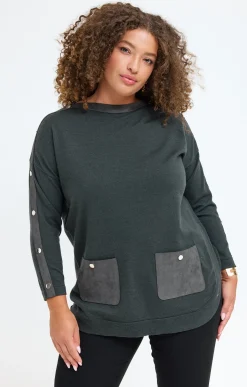 Toscane Boutique Pull patch à poches| Pulls & Cardigans