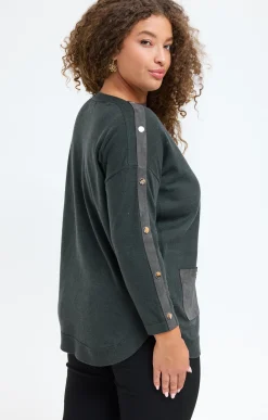 Toscane Boutique Pull patch à poches| Pulls & Cardigans