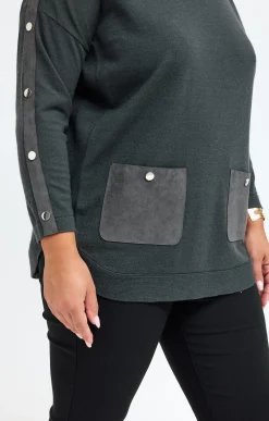 Toscane Boutique Pull patch à poches| Pulls & Cardigans
