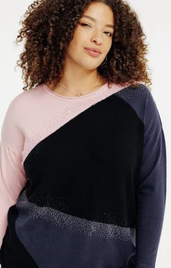 Toscane Boutique Pull patch avec strass| Pulls & Cardigans