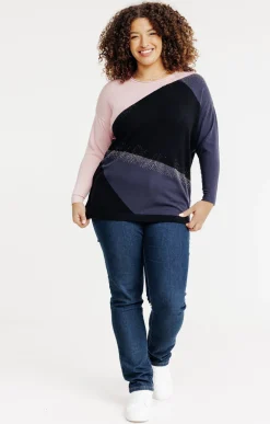 Toscane Boutique Pull patch avec strass| Pulls & Cardigans
