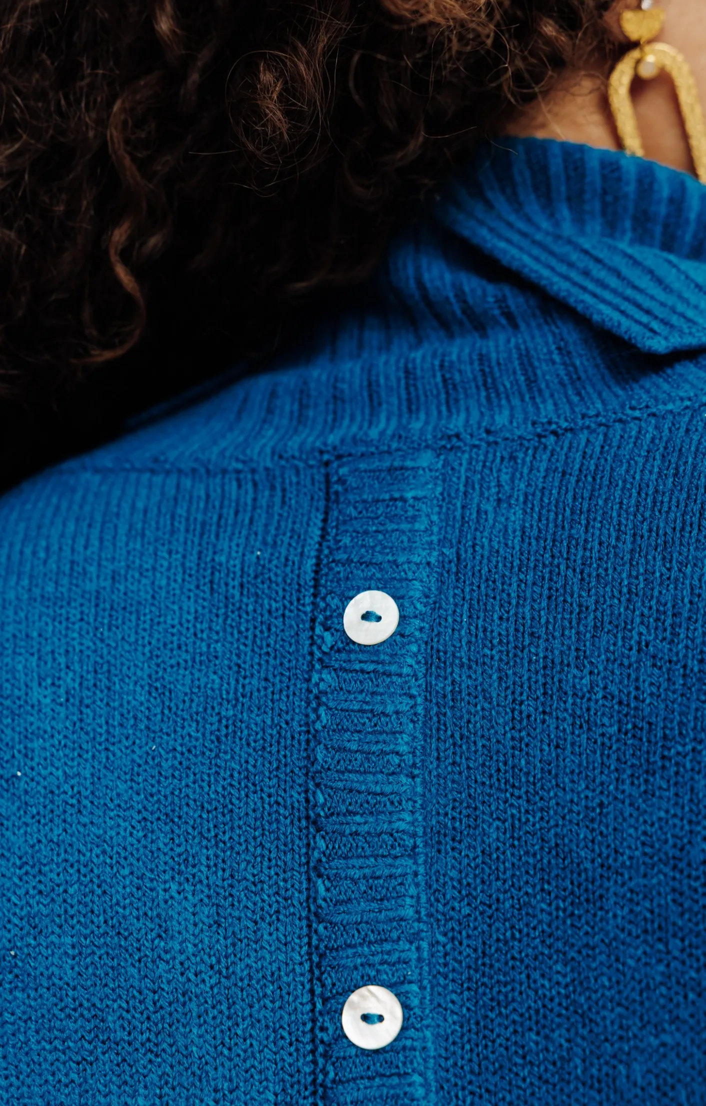 Toscane Boutique Pull uni col montant| Pulls & Cardigans