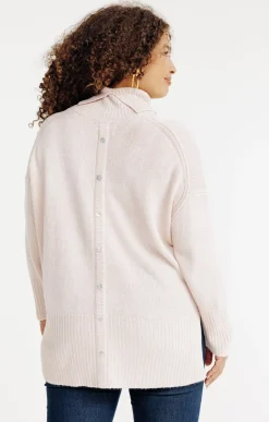 Toscane Boutique Pull uni col montant| Pulls & Cardigans