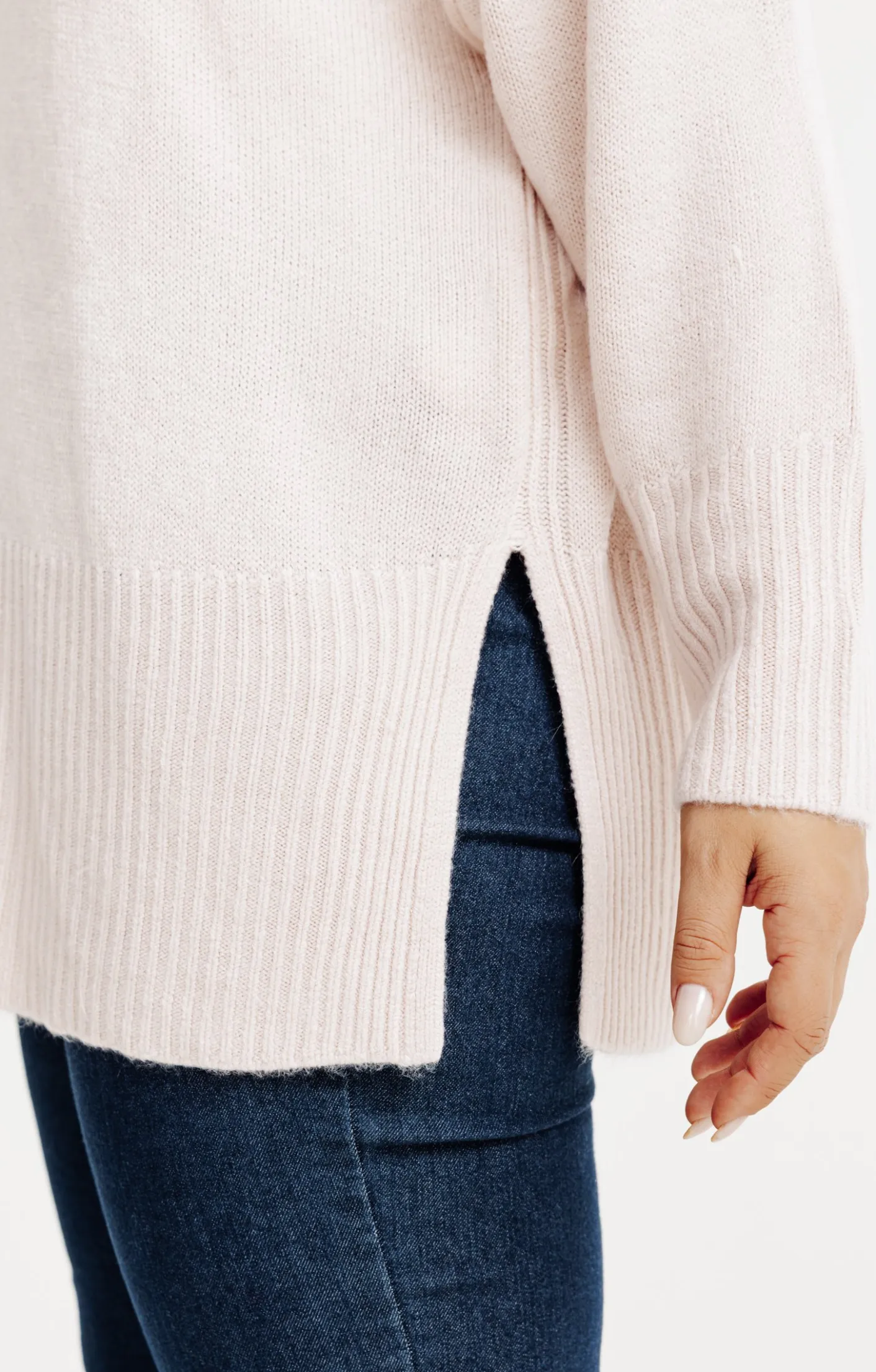 Toscane Boutique Pull uni col montant| Pulls & Cardigans