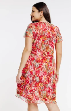 Toscane Boutique Robe en dentelle avec volants| Robes