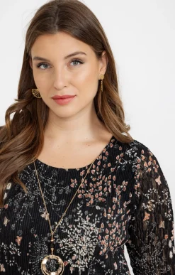 Toscane Boutique Robe imprimée plissée| Robes